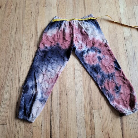 FATE DISTRESS TIE DYE JOGGER PANTS SIZE S - Picture 2 of 5
